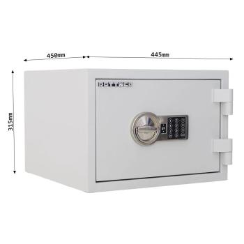 Preview: Rottner feuersicherer Dokumententresor S2 Fire Safe 30 Elektronikschloss grau T06016